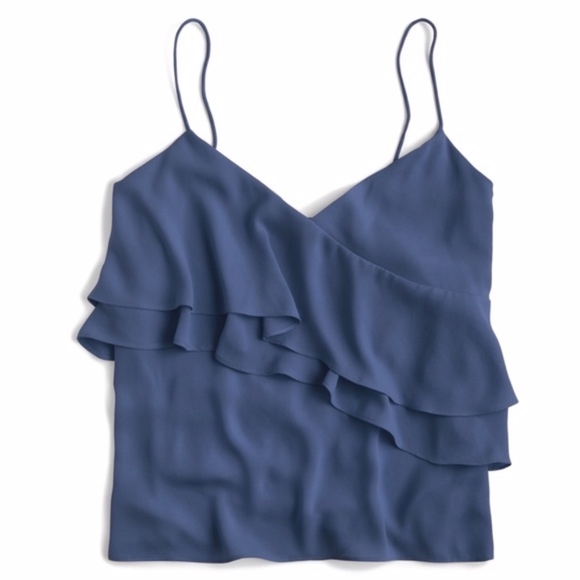 [ J. Crew ] Drapey Ruffle Cami - Picture 3 of 6